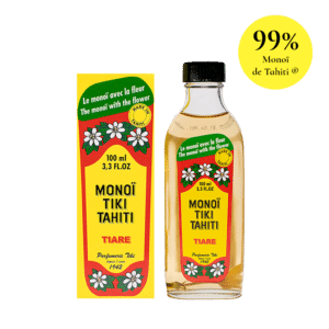 Monoï TIKI Tahiti®, parfum Tiaré, 100mL en verre