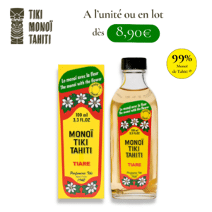 Monoï de Tahiti® TIKI parfum Tiaré, 100mL, verre, dès 8,90€